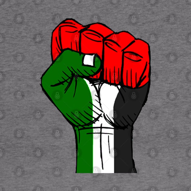 Palestinian Power Fist by Tainted